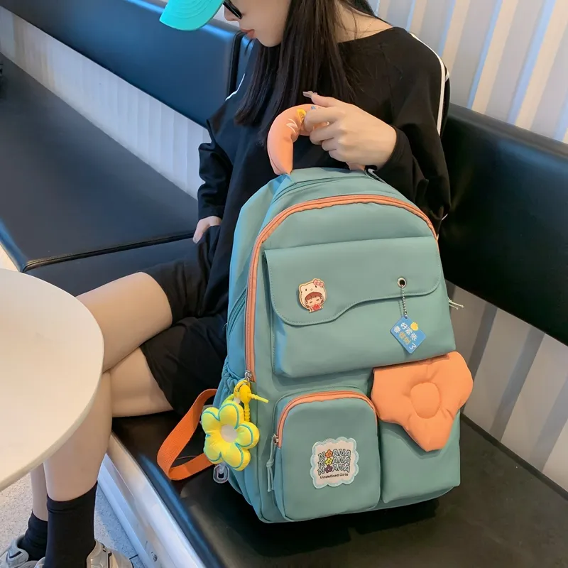 Wolfhorse Nylon Backpack Unisex Multicolor-14