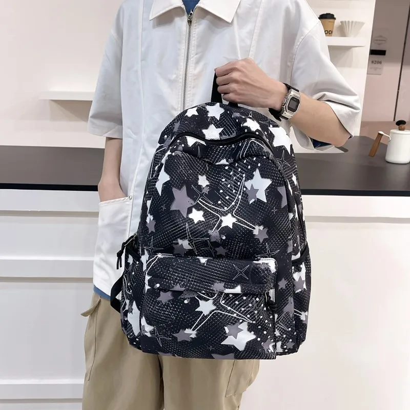 Wolfhorse Nylon Backpack Regular Unisex Black/Yellow/Blue/Green/Pink-10
