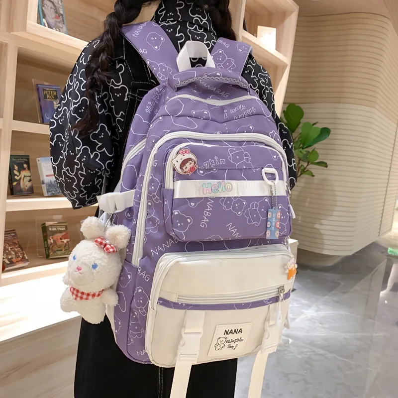 Wolfhorse Nylon Backpack Women's Multicolor-19