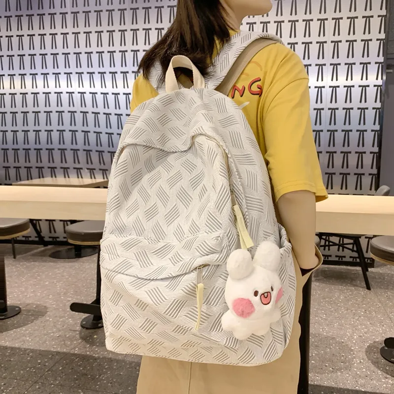 Wolfhorse Nylon Backpack Regular Unisex Grey/purple/pink/green-2