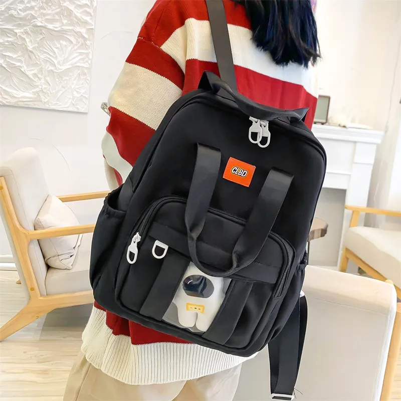 Wolfhorse Nylon Backpack Unisex Multicolor-11