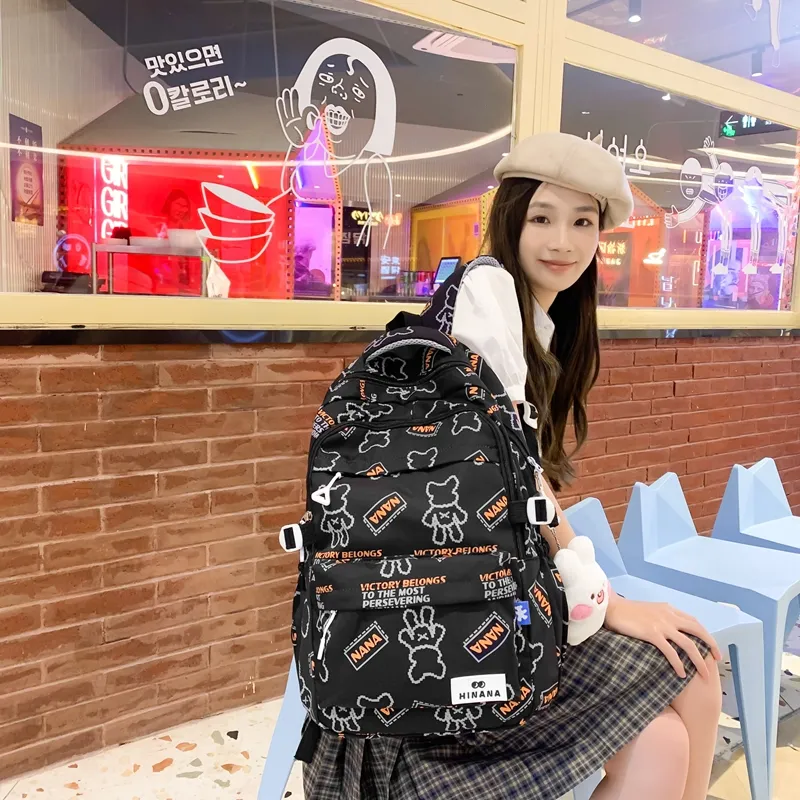 Wolfhorse Nylon Backpack Unisex Multicolor-2