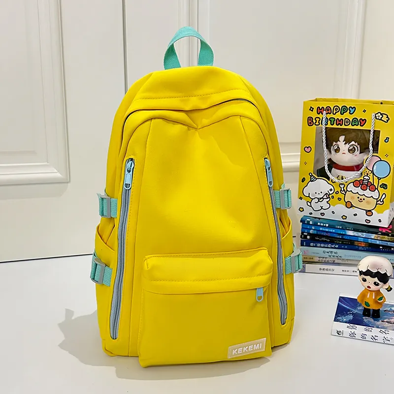 Wolfhorse Nylon Backpack Unisex Yellow/Blue/Green/White/Black-1