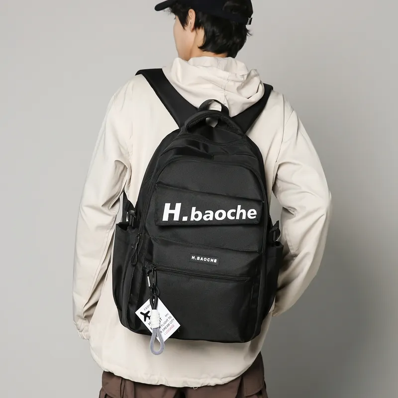 Wolfhorse Nylon Backpack Unisex Black/Green/Blue/Gray/Brown/Khaki-3
