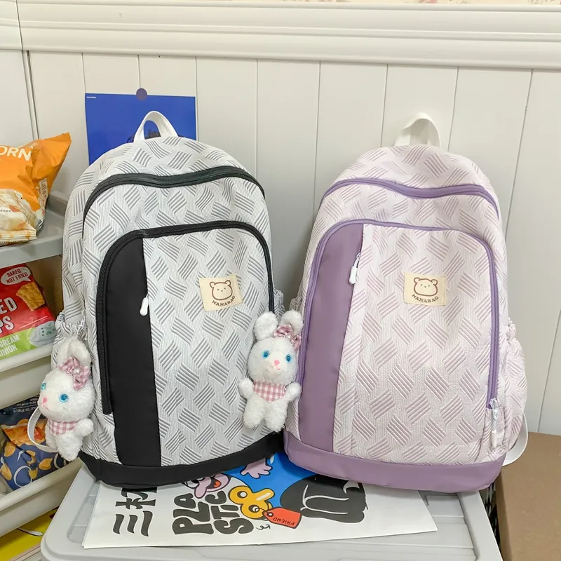 Wolfhorse Nylon Backpack Unisex Multicolor-24