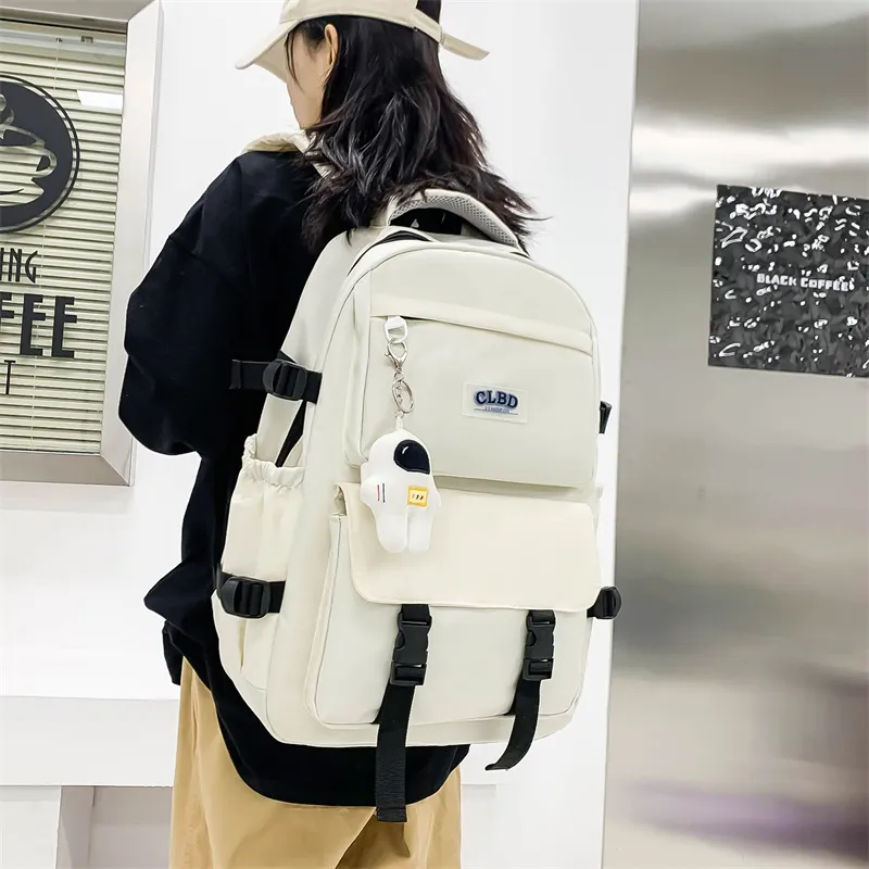 Wolfhorse Oxford Backpack Unisex Black/Navy Blue/Blue/Ecru-10