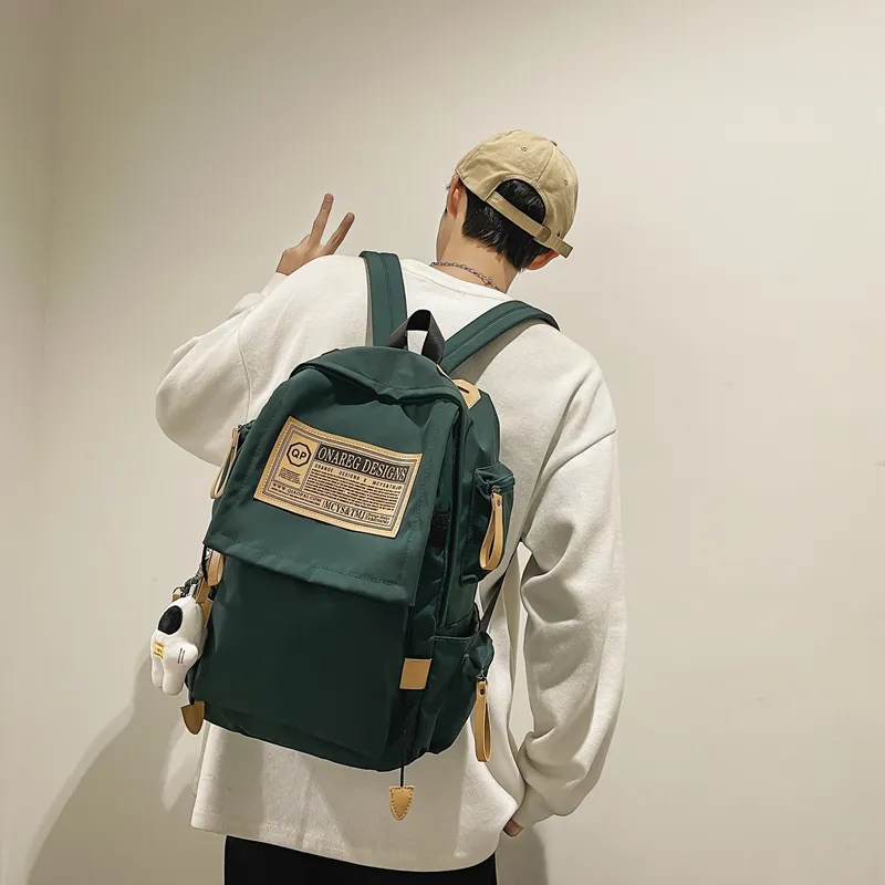 Wolfhorse Nylon Backpack Regular Unisex Green/Black/Blue/White/Red-1