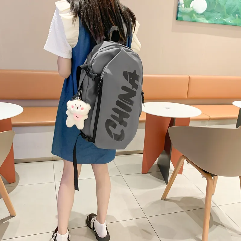 Wolfhorse Nylon Backpack Unisex Multicolor-11