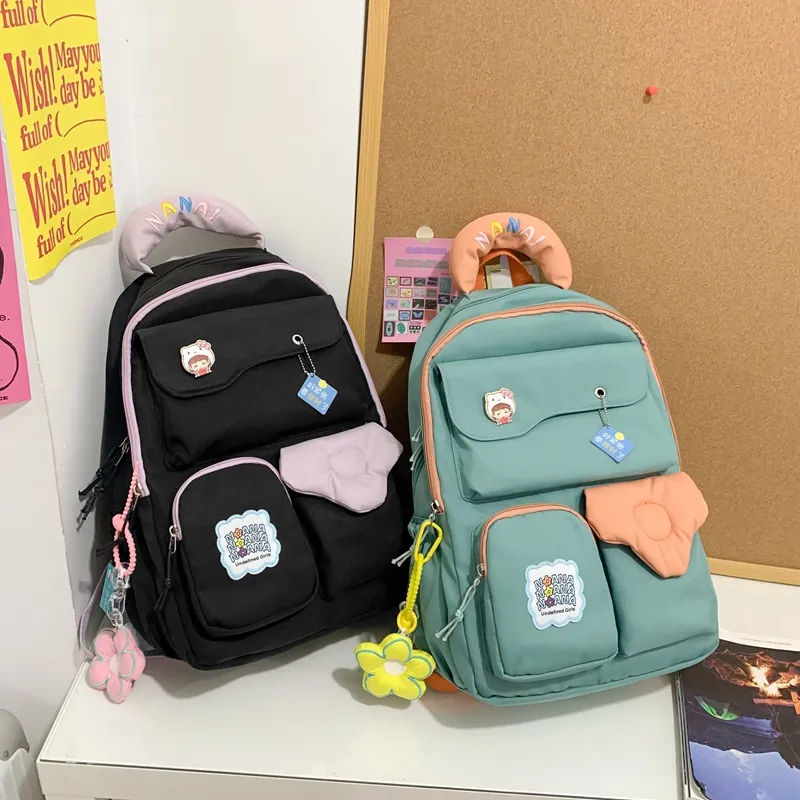 Wolfhorse Nylon Backpack Unisex Multicolor-3