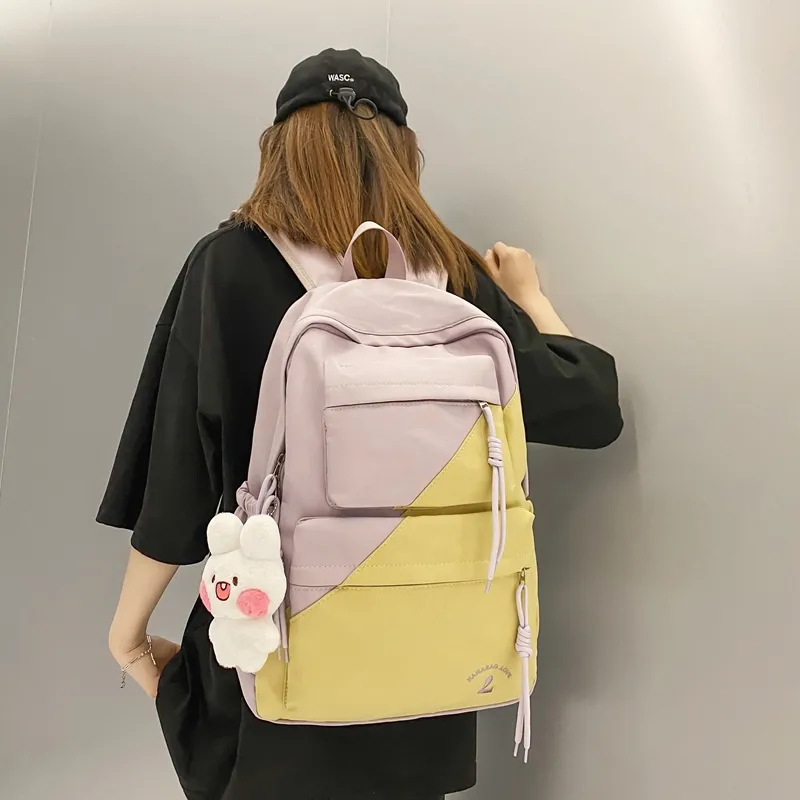 Wolfhorse Nylon Backpack Unisex Multicolor-15