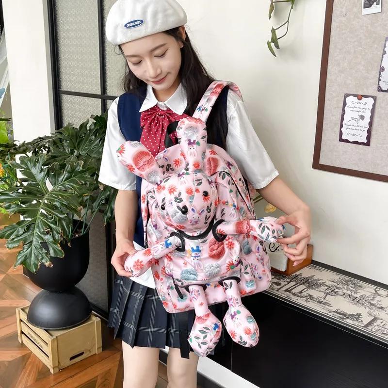 Wolfhorse Nylon Backpack Women's Multicolor-10