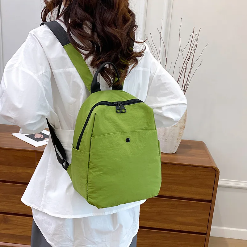 Wolfhorse Nylon Backpack Regular Unisex Black/Green/Purple White/Red-9