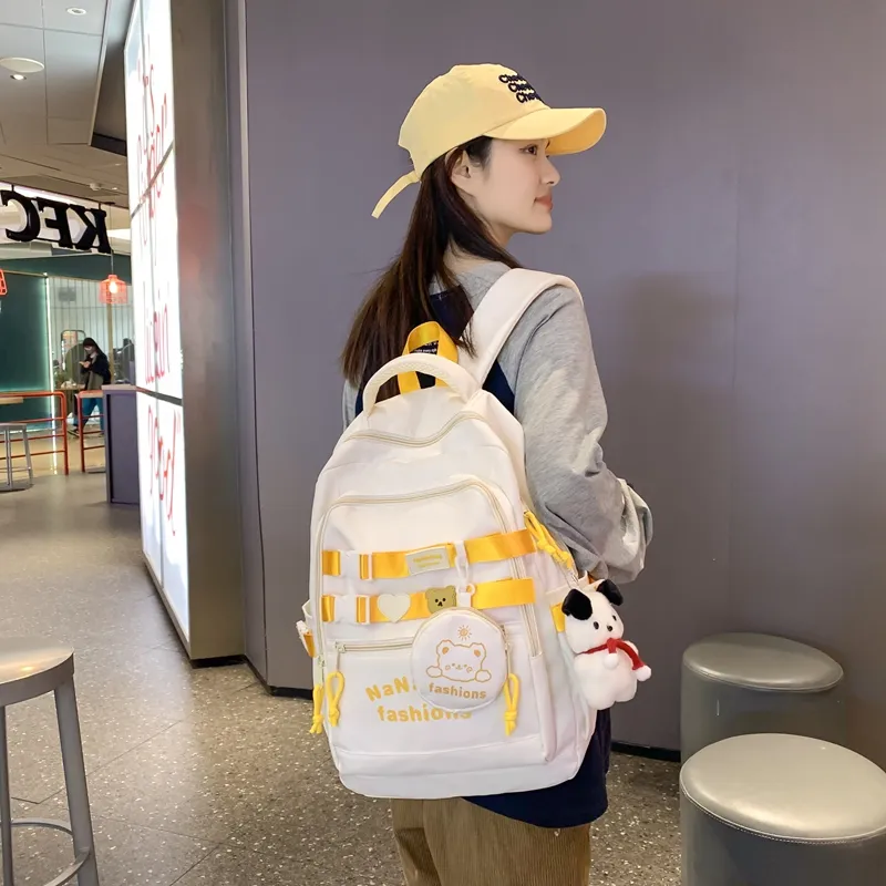 Wolfhorse Nylon Backpack Unisex Multicolor-19