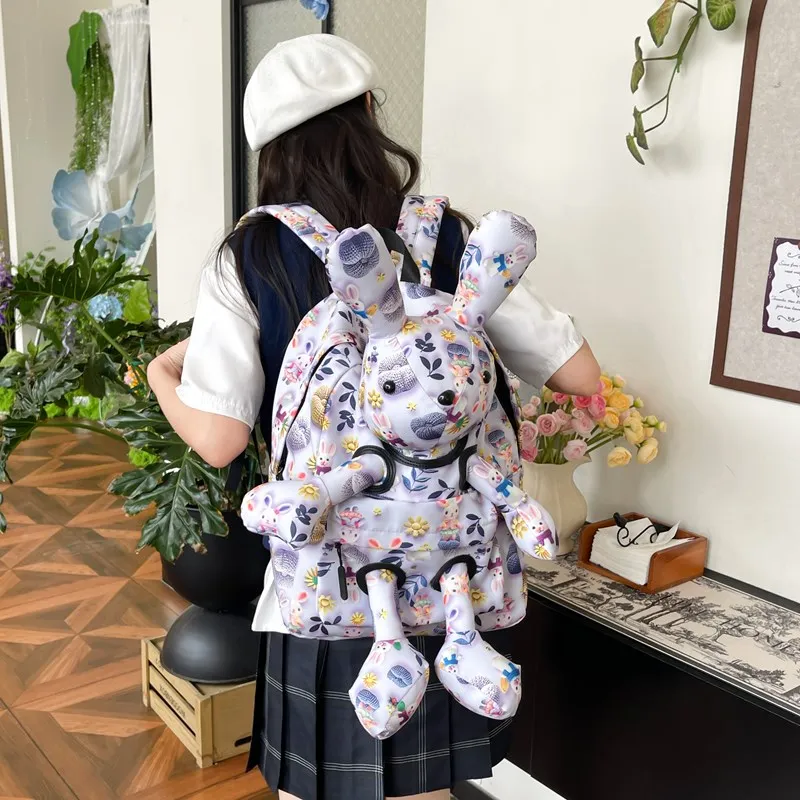 Wolfhorse Nylon Backpack Women's Multicolor-3