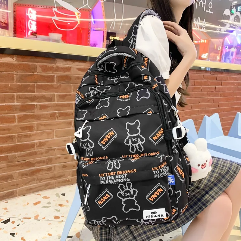 Wolfhorse Nylon Backpack Unisex Multicolor-1