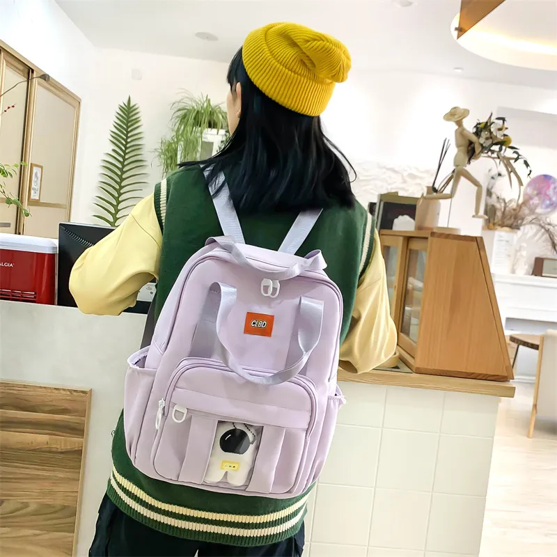 Wolfhorse Nylon Backpack Unisex Multicolor-15