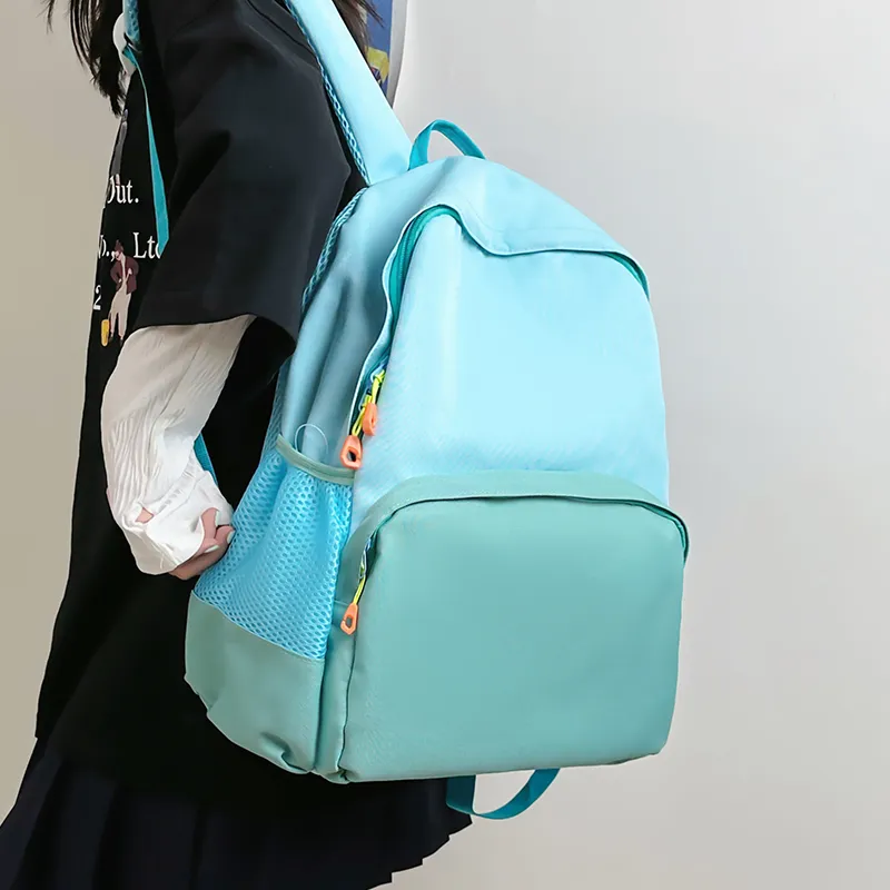 Wolfhorse Nylon Backpack Tubas Unisex Dark Blue/Blue/Pink/Green-10