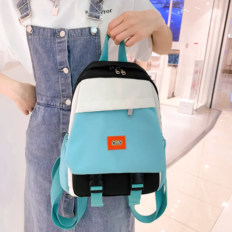 Wolfhorse Nylon Backpack Regular Unisex Pink With Blue/green With Orange/green With Black/black-19