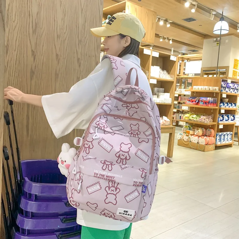 Wolfhorse Nylon Backpack Unisex Multicolor-15