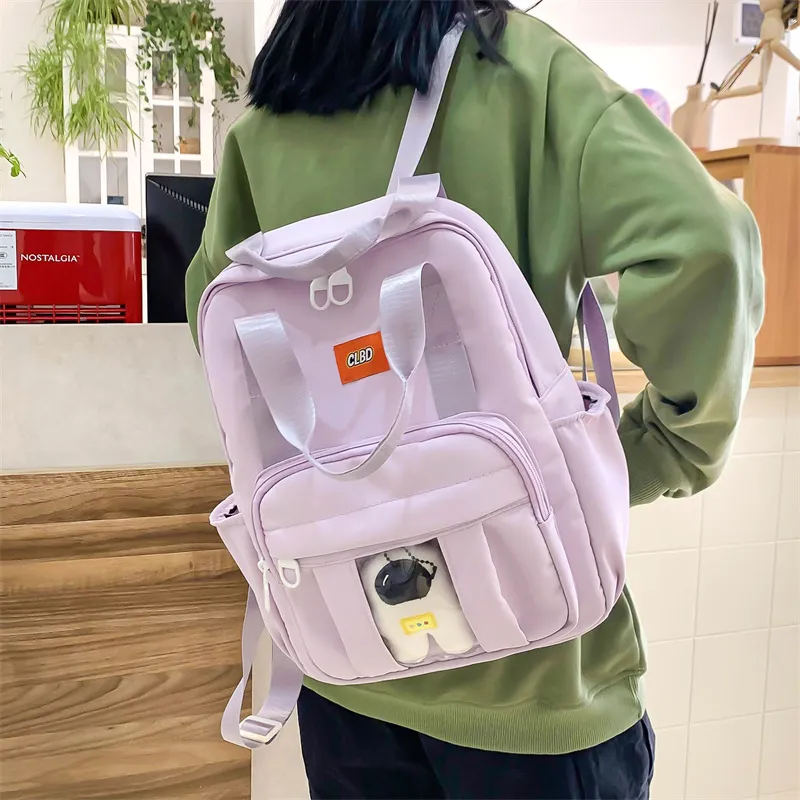 Wolfhorse Nylon Backpack Unisex Multicolor-19