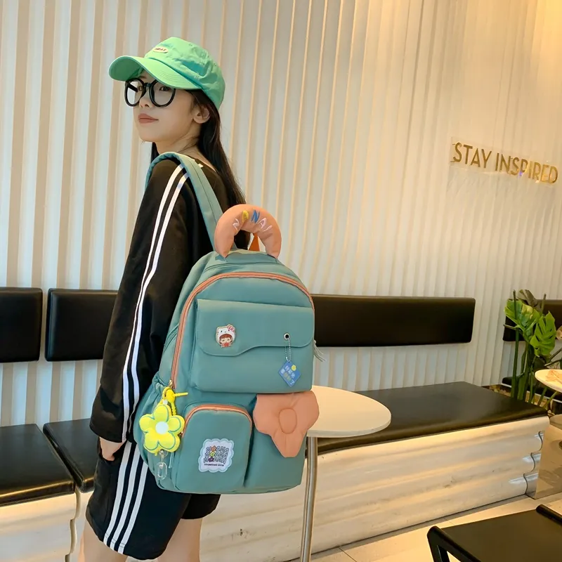 Wolfhorse Nylon Backpack Unisex Multicolor-18
