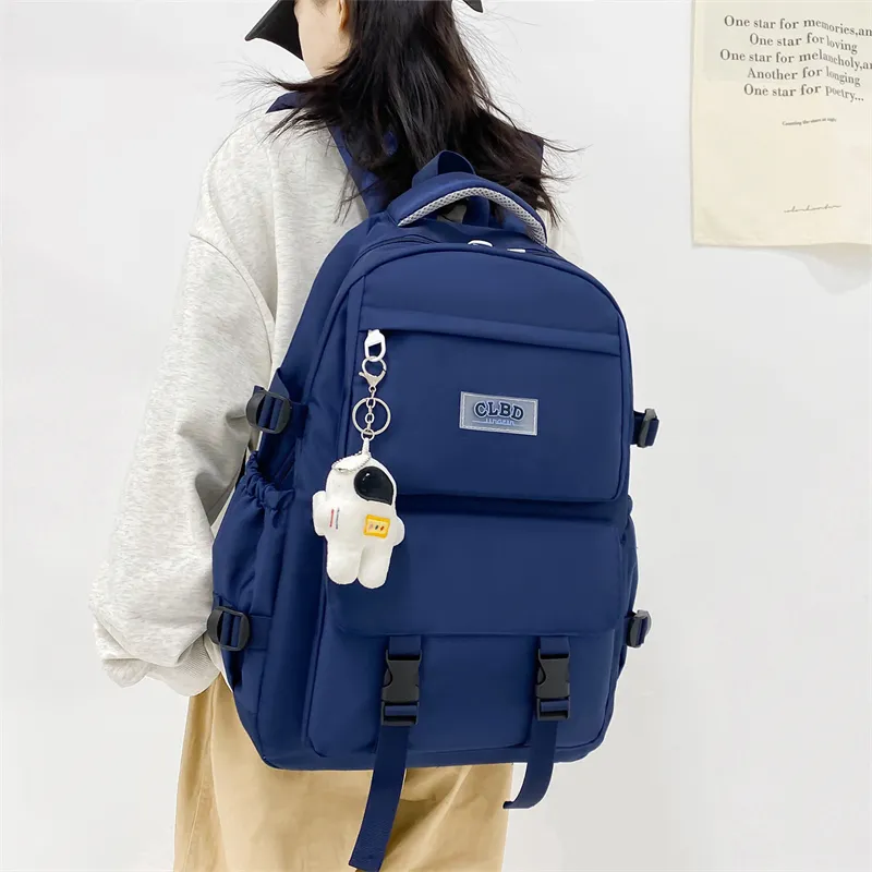 Wolfhorse Oxford Backpack Unisex Black/Navy Blue/Blue/Ecru-24
