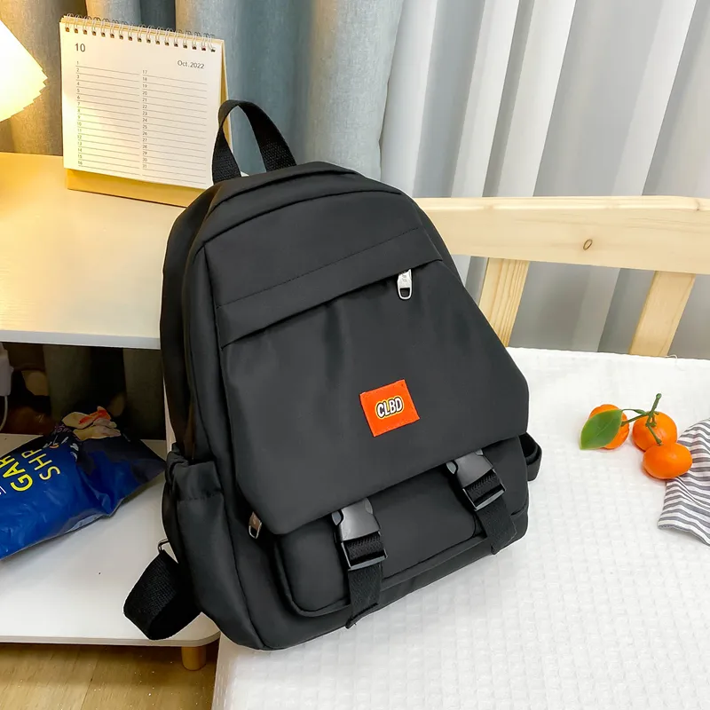 Wolfhorse Nylon Backpack Regular Unisex Pink With Blue/green With Orange/green With Black/black-25