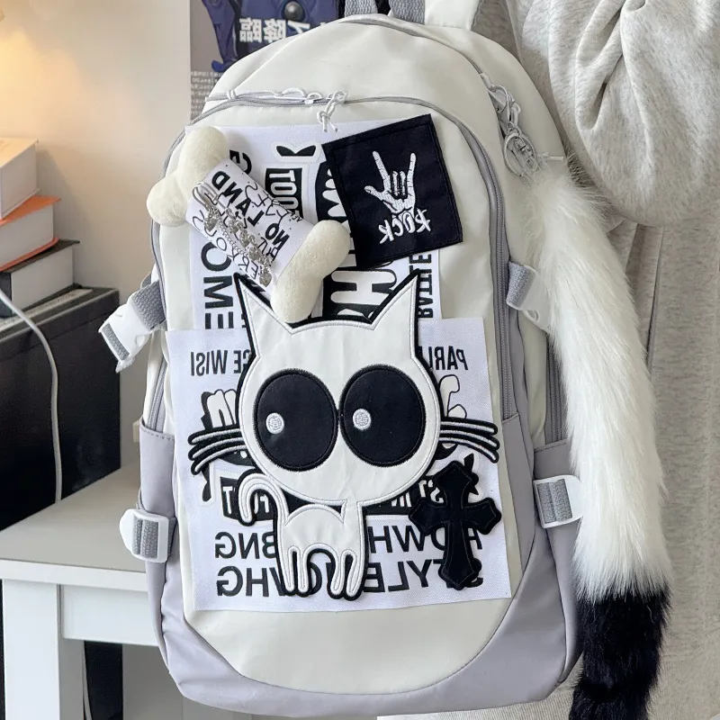 Wolfhorse Oxford Backpack Unisex White-6