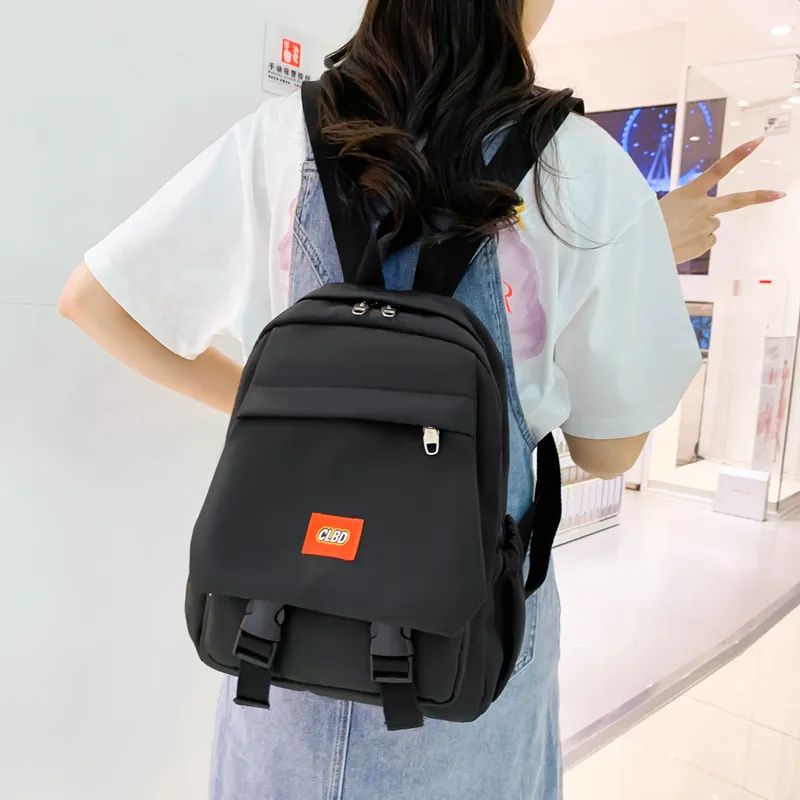 Wolfhorse Nylon Backpack Regular Unisex Pink With Blue/green With Orange/green With Black/black-21