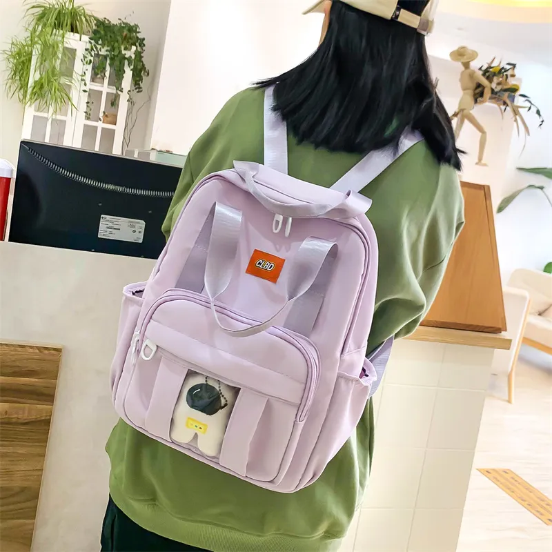 Wolfhorse Nylon Backpack Unisex Multicolor-18