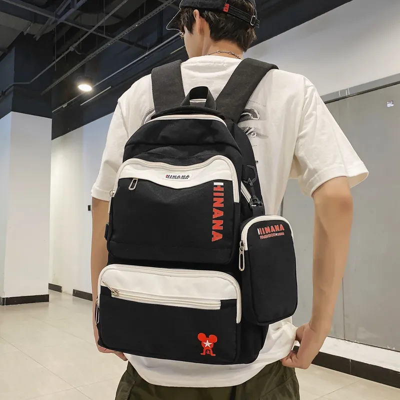 Wolfhorse Nylon Backpack Unisex Multicolor-5