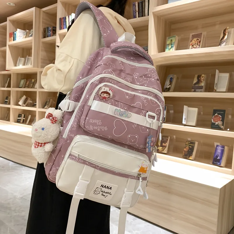 Wolfhorse Nylon Backpack Women's Multicolor-34