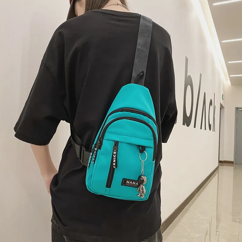 Paulinka Nylon Sling Bag Unisex Multicolor-22