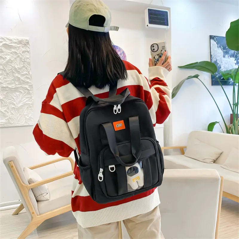 Wolfhorse Nylon Backpack Unisex Multicolor-8