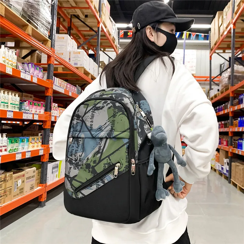 Wolfhorse Nylon Backpack Unisex Multicolor-5