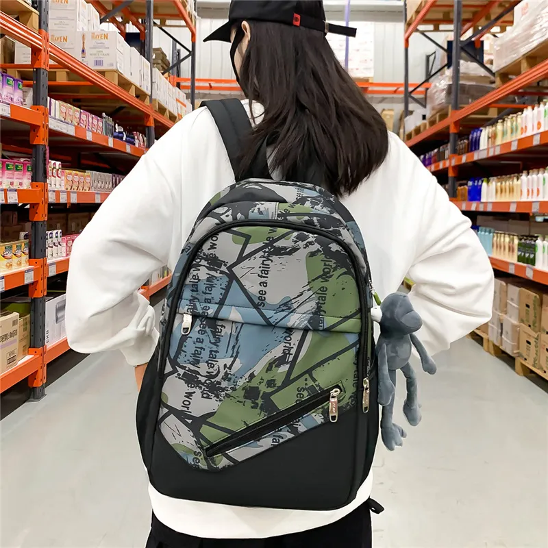 Wolfhorse Nylon Backpack Unisex Multicolor-4