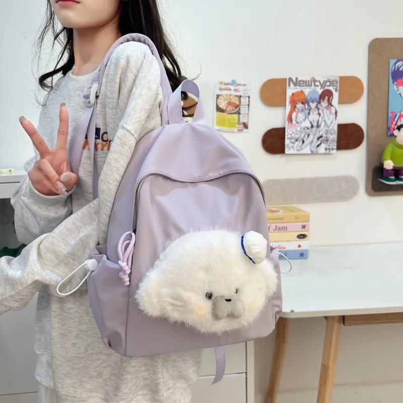 Wolfhorse Nylon Backpack Unisex Multicolor-18