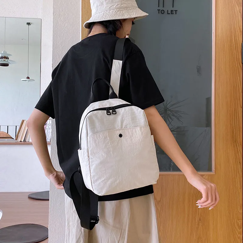 Wolfhorse Nylon Backpack Regular Unisex Black/Green/Purple White/Red-29