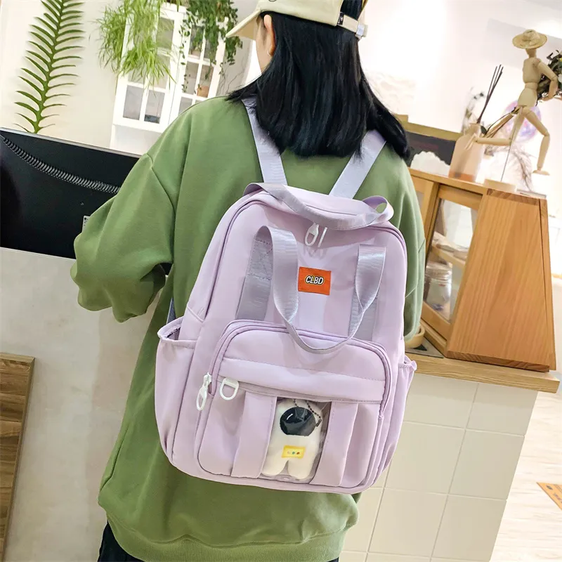 Wolfhorse Nylon Backpack Unisex Multicolor-17
