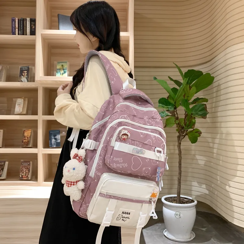 Wolfhorse Nylon Backpack Women's Multicolor-33