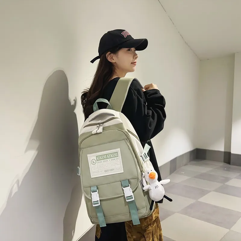 Wolfhorse Nylon Backpack Unisex Multicolor-12
