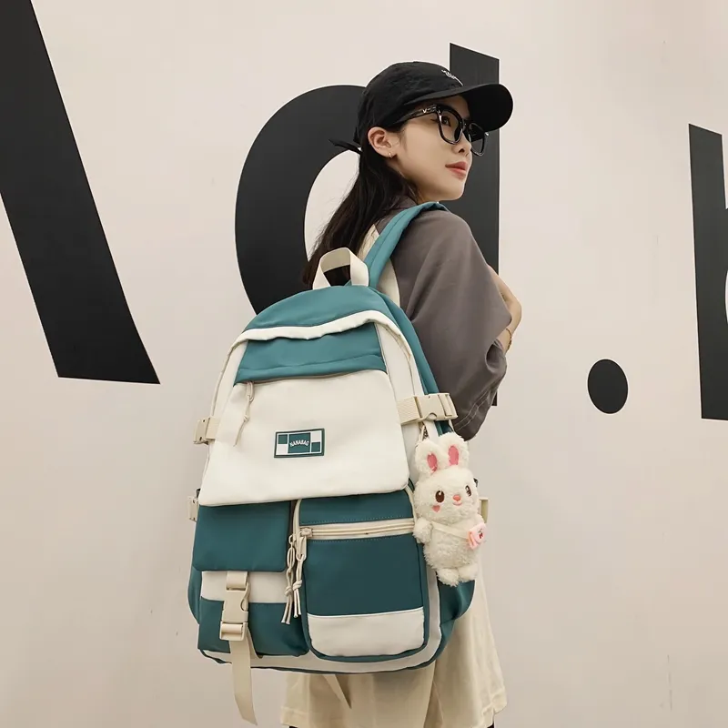 Wolfhorse Nylon Backpack Unisex Multicolor-22