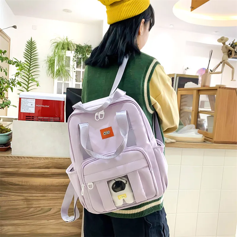 Wolfhorse Nylon Backpack Unisex Multicolor-16