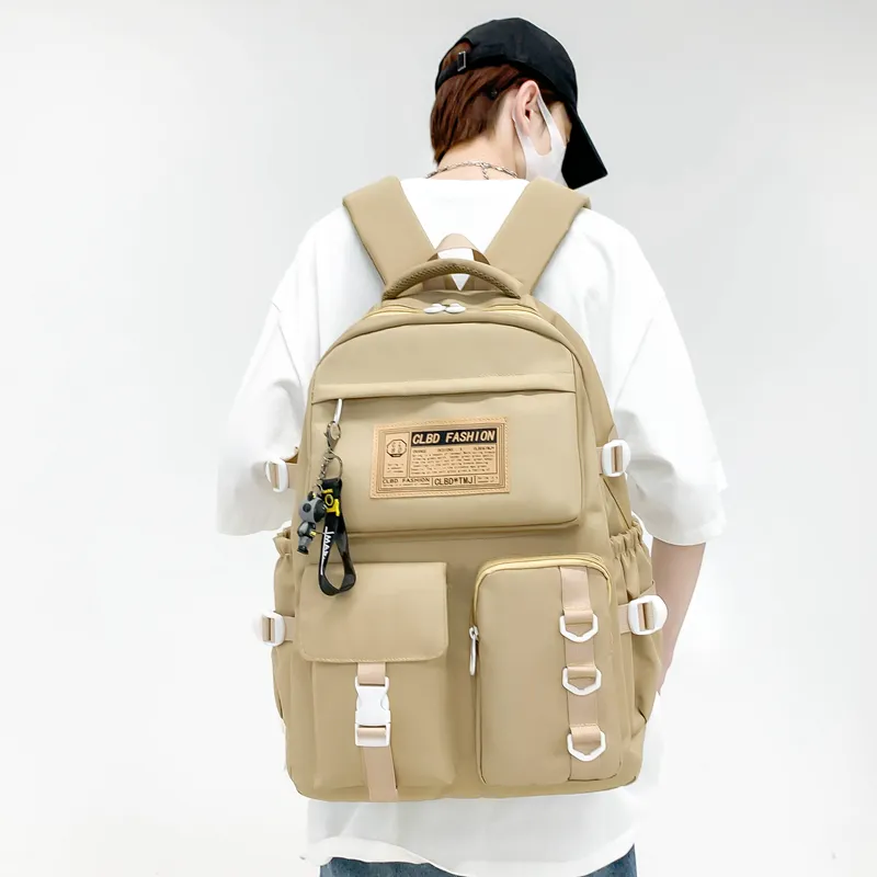 Wolfhorse Nylon Backpack Unisex Multicolor-19