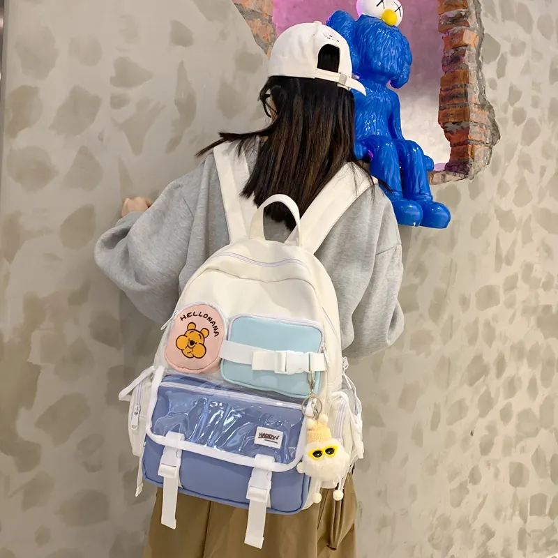 Wolfhorse Nylon Backpack Unisex Multicolor-20