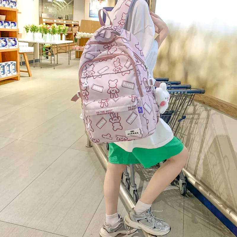 Wolfhorse Nylon Backpack Unisex Multicolor-18