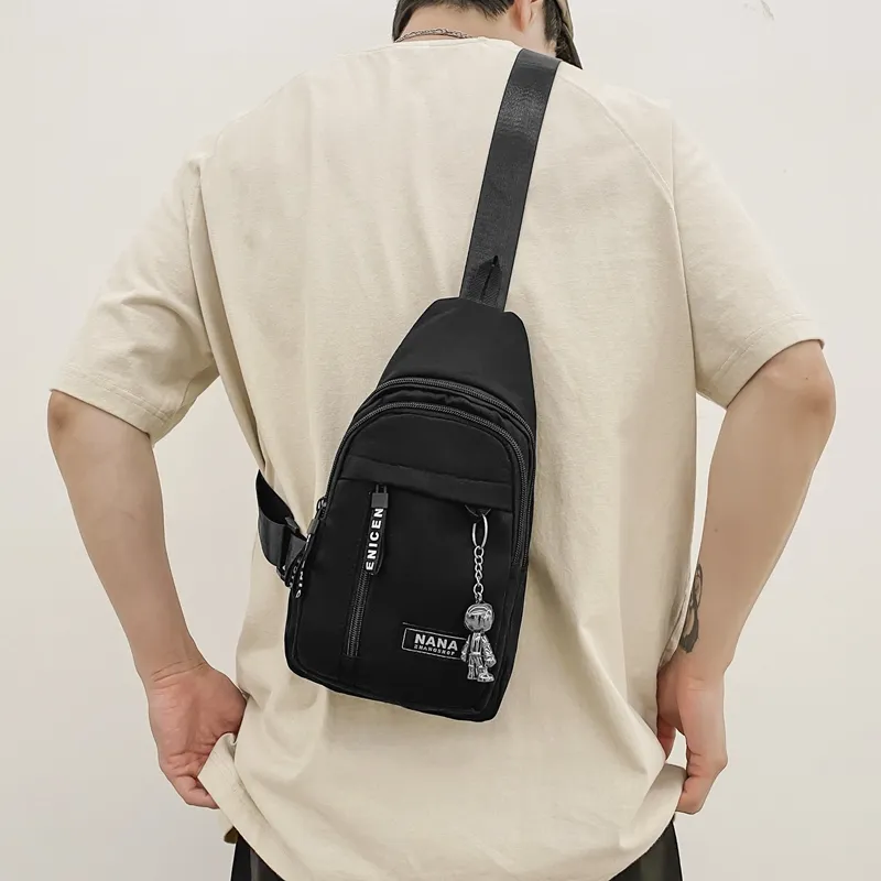 Paulinka Nylon Sling Bag Unisex Multicolor-4