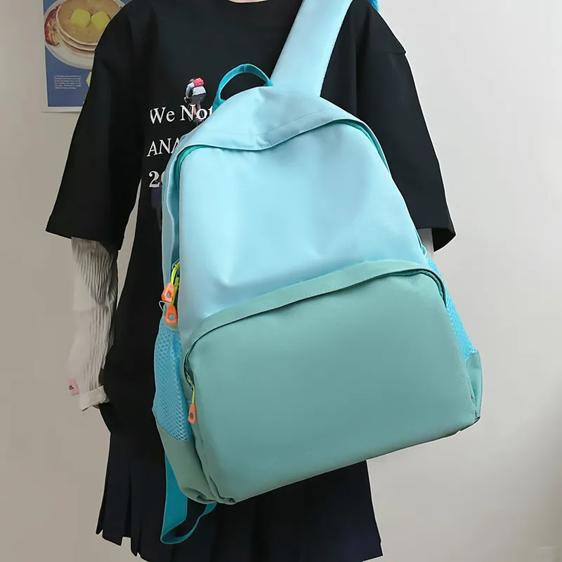 Wolfhorse Nylon Backpack Tubas Unisex Dark Blue/Blue/Pink/Green-8