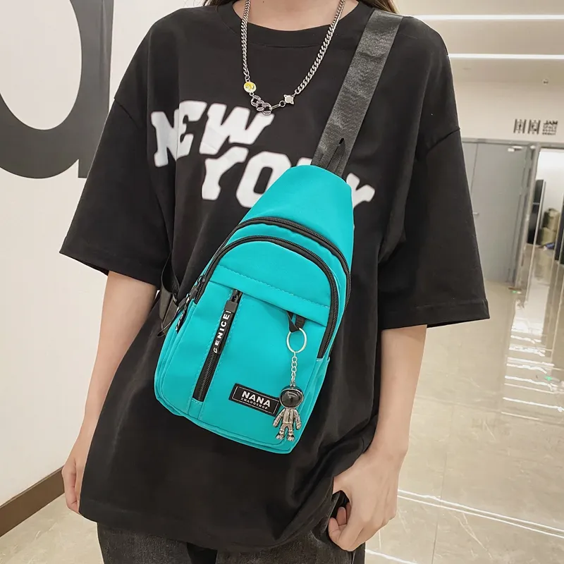 Paulinka Nylon Sling Bag Unisex Multicolor-23