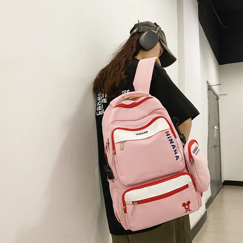 Wolfhorse Nylon Backpack Unisex Multicolor-13